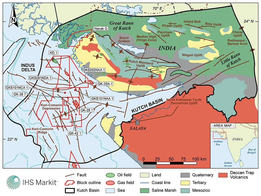 the kutch basin, history and progression into india"s eighth