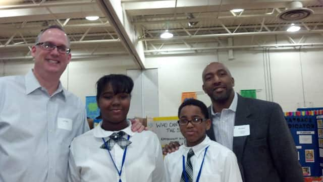 L to R:  Ed Piper Jr. (General Motors), Bunia, George and Marc Bland (Polk)