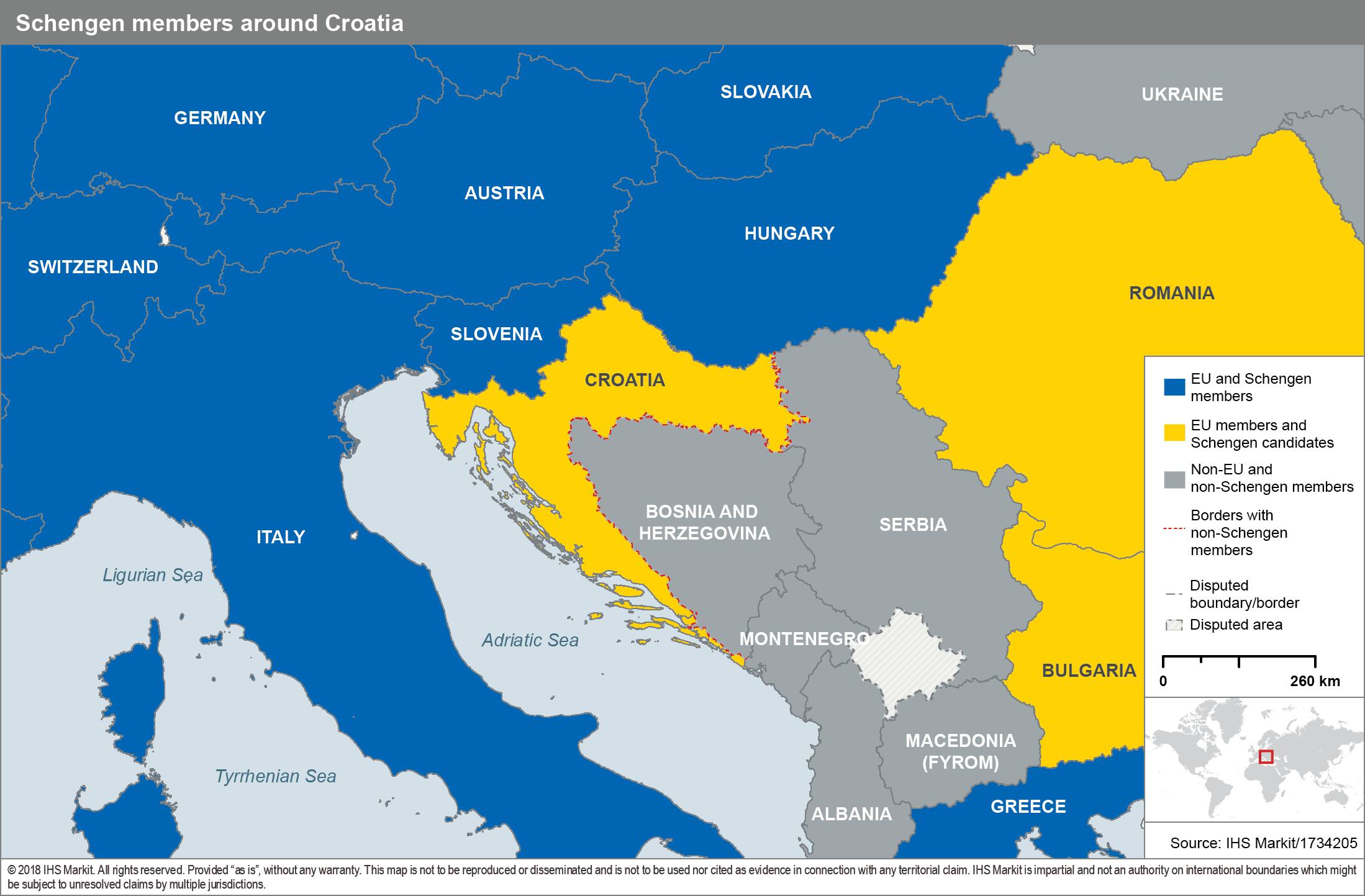 Croatia approaches the Schengen area S&P Global